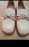 紅蜻蜓樂(lè )福鞋女2025春季百搭女鞋軟底單鞋蝴蝶結小皮鞋WLB15059米色37 曬單實(shí)拍圖