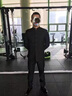 威登羊新中式立領(lǐng)夾克中山裝男士套裝休閑痞帥熱血高校校服西裝禮服外套 外套+黑長袖襯衫+西褲【三件 XL 曬單實(shí)拍圖