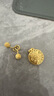 金至尊（3DG Jewellery）黃金耳釘女小豆豆小圓珠磨砂養(yǎng)耳棒彎鉤足金耳飾耳環(huán)自戴送禮計(jì)價(jià) 大板2.42克（配珠寶禮盒）-EF58002320 曬單實(shí)拍圖