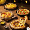 鋒味派薄底披薩芝士半成品空氣炸鍋pizza 榴蓮+黑椒+瑪格麗  650g 曬單實(shí)拍圖