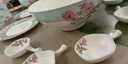 瑪戈隆特 骨瓷餐具套裝碗碟套裝中式輕奢家用碗盤(pán)碟6人份32頭中國花園 曬單實(shí)拍圖