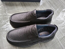 老人頭男士商務(wù)休閑皮鞋軟底豆豆鞋舒適一腳蹬鞋子厚底其樂(lè )爸爸樂(lè )福男鞋 黑色 38 (240mm) 曬單實(shí)拍圖