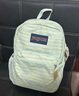JANSPORT杰斯伯青漾色雙肩背包防潑水學(xué)院風(fēng)叛逆書(shū)包男女款時(shí)尚純色正品 薄荷糖【側袋】 曬單實(shí)拍圖