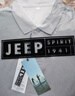 JEEP SPIRIT下擺開(kāi)叉前短后長(cháng)重磅純棉polo男短袖純色百搭T恤男 灰色【100%純棉】 2XL 180 曬單實(shí)拍圖