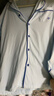頂瓜瓜兒童睡衣套裝春夏季純棉長(cháng)袖中大童男童居家服開(kāi)襟男孩 藍色 170 曬單實(shí)拍圖
