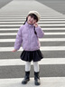 羅蒙兒童羽絨服2025新款秋冬款輕薄保暖男童女童短款外套大童冬裝 紫色【炫彩治愈色系】 110 曬單實(shí)拍圖