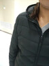 鴨鴨（YAYA）輕薄羽絨服女冬短款2025年秋冬新款高端時(shí)尚女款輕便韓版保暖外套 黑色【連帽款】 4XL 曬單實(shí)拍圖