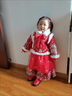 鸞雀翔一歲寶寶衣服女冬季加厚拜年服女童冬裝套裝2024新款喜慶周歲禮服 紅色拜年服套裙 加厚 90碼建議身高80-90 年齡1-2歲 曬單實(shí)拍圖