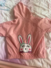 G.DUCKKIDS品牌童裝女童外套春秋季兒童連帽夾克洋氣女孩寶寶衣服中小童春裝 粉色 100 曬單實(shí)拍圖