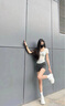 CHERY KALLY真皮輕便小白鞋女2025春夏新款百搭增高運動鞋厚底氣墊休閑板鞋 白色 36 曬單實拍圖