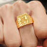 金至尊（3DG Jewellery）福澤鴻運(yùn)足金999戒指龍福澤天黃金戒指復(fù)古活口方戒男戒禮物計(jì)價(jià) 龍福金重13.62克多退少補(bǔ)RL25023124 曬單實(shí)拍圖