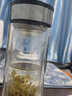 希諾（HEENOOR）玻璃杯雙層水杯男帶濾網(wǎng)防燙泡茶杯車載高檔辦公水晶杯子專用禮物 鏡面杯蓋6900-295ml 曬單實(shí)拍圖