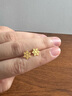 周六福5G工藝黃金耳釘女浪漫仙雪足金耳飾計價(jià)A0912072 約0.97g 一對  曬單實(shí)拍圖