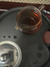 言和堂 儲水式茶盤(pán)陶瓷家用辦公室小型簡(jiǎn)約圓形功夫茶具托盤(pán)茶具套裝 山海浪花茶盤(pán)大號-巖石黑 曬單實(shí)拍圖