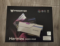 宏碁掠奪者（PREDATOR）32G(16G×2)套裝 DDR5 6000頻率 臺式機內存條 Hermes冰刃系列 RGB燈條(C28) 石耀黑 AI電腦配件 曬單實(shí)拍圖