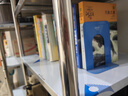 得力（deli） 書立架創(chuàng)意鐵書夾一對學生書擋辦公書檔擺件書靠金屬書立 【T型小號-金屬書立】2片/藍色  9271 曬單實拍圖