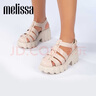 梅麗莎（melissa）Megan高跟時(shí)尚果凍羅馬齒輪涼鞋女33835 米色 38 曬單實(shí)拍圖