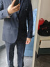 柒牌【毛料套西】西服套裝男士春秋商務(wù)正裝結婚伴郎禮服 曬單實(shí)拍圖