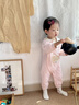 優(yōu)科（YOUKE）女寶寶嬰兒衣服秋冬夾棉連體衣嬰幼兒保暖爬服可愛甜美秋冬裝小月 粉色 73碼【推薦身高69cm-75cm】 曬單實拍圖