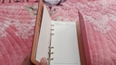 嘉然恒 復古皮面高級工作商務(wù)記事本A6活頁(yè)本筆記本本子簡(jiǎn)約高顏值定制可印logo旅行手帳本手賬本 紅色 曬單實(shí)拍圖
