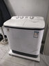 小鴨洗+脫15公斤 洗衣機(jī)半自動(dòng)家用 雙電機(jī)大容量雙桶雙缸波輪洗衣機(jī)脫水甩干雙筒 半自動(dòng)洗衣機(jī) 洗滌9公斤 脫水6公斤【強(qiáng)力去污|藍(lán)光潔凈】 曬單實(shí)拍圖