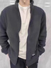 JASONWOOD高端品牌羊羔絨外套男士秋冬新款寬松立領(lǐng)夾克男中年大碼男裝冬裝 高檔灰色秋冬款【現(xiàn)貨速達(dá)】 厚款 2XL 建議【160斤-180斤】 曬單實(shí)拍圖