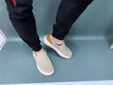 Jeep吉普男鞋新品英倫風(fēng)帆布休閑鞋輕便套腳懶人鞋一腳蹬百搭板鞋子男 沙色 41 曬單實(shí)拍圖