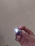 卓馳（ZHUOCHI） 三合一激光手電登山扣小手電筒紫外線熒光劑檢測驗(yàn)鈔燈LED照明燈 銀色 曬單實(shí)拍圖