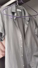 太平鳥(niǎo)男裝夏季韓版商務(wù)休閑灰色短袖襯衫B1CCD2307 灰色1（修身） M 曬單實(shí)拍圖