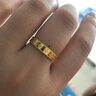 顧豪 黃金戒指女款新潮999足金四葉草轉(zhuǎn)運(yùn)珠戒指指環(huán)尾戒送女友圈戒 18號(hào) 約1.8克 曬單實(shí)拍圖