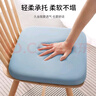 SEVENMOONS記憶棉學(xué)生坐墊辦公室椅子椅墊久坐學(xué)生教室專(zhuān)用屁股墊板夏季坐墊 坐墊灰藍（35*35*3.3cm） 記憶海綿，久坐護臀遠離疼痛 曬單實(shí)拍圖