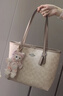 蔻馳（COACH）【品牌直供】女士CITY23小號單肩托特包拼色CU759 曬單實(shí)拍圖