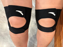 安踏（ANTA）運動(dòng)護膝 夏天跑步籃球半月板穩定髕骨開(kāi)放式膝蓋支撐輕薄護具黑L 曬單實(shí)拍圖