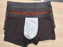 貓人（MiiOW）高端男士?jì)妊澞锌钅鸂柮普犯邫n褲衩2025新款男生寬松短褲頭 磚茶色+朱墨色+松果褐 2XL 【130-150斤】 曬單實(shí)拍圖