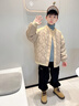 雅鹿親子裝兒童輕薄羽絨服內膽短款男童女童寶寶中大童秋冬季薄款外套 卡其色 140 cm 曬單實(shí)拍圖