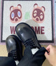 Dickies男士工裝鞋男鞋低幫休閑鞋大頭鞋商務(wù)厚底皮鞋 亮黑    41    曬單實(shí)拍圖