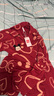 北極絨家居服套裝卡通紅色結(jié)婚過(guò)年家居服一男一女春秋棉質(zhì)男情侶睡衣 曬單實(shí)拍圖
