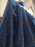 優(yōu)衣庫女裝法蘭絨箱型襯衫/格紋美式復古479086 65 寶藍色 XL /165/92A 曬單實(shí)拍圖