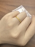 周六福黃金戒指女款5G足金車(chē)花簡(jiǎn)約優(yōu)雅麻花戒指送女友禮物計價(jià) 11號-1.51g 曬單實(shí)拍圖