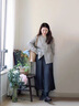舒芳蝶（shufangdie）休閑褲女裝秋季套裝2024秋季新款長(zhǎng)袖針織衫上衣闊腿褲兩件套女潮 黑色上衣+休閑褲 M 曬單實(shí)拍圖