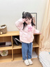 班喜迪【三防】女童羽絨服冬季2025新款兒童冬裝外套寶寶輕薄防寒小童裝 粉色 100 充絨量：32g 曬單實(shí)拍圖