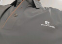 皮爾卡丹（pierre cardin）短袖T恤男半袖上衣夏季商務(wù)休閑百搭polo衫男 黑灰色 XL 曬單實(shí)拍圖