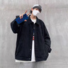OEMG美式高街牛仔外套男士春秋夏季痞帥潮流牌大碼寬松上衣服夾克衫 黑色 XL 【建議135-150斤】 曬單實(shí)拍圖