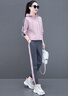 MAGIOPY國際一線(xiàn)品牌女裝運動(dòng)服套裝2025新款時(shí)尚連帽開(kāi)衫寬松休閑兩件套 皮粉（兩件套）高品質(zhì) 4XL 曬單實(shí)拍圖