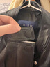 三彩2025秋季新款PU仿皮外套小皮衣寬松短款休閑夾克小個(gè)子M 經(jīng)典黑 M 160/84A 曬單實(shí)拍圖