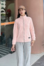 貓人（MiiOW）潮牌加絨衛(wèi)衣抓絨衣女男搖粒絨外套上衣服秋冬加厚珊瑚絨保暖開衫 ZZ23598水晶粉-女 立領(lǐng) M 曬單實(shí)拍圖