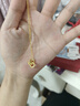萃華足金999雙環(huán)項鏈吊墜送禮告白送禮禮物送女友老婆情人節生日禮物 足金雙環(huán)項鏈約4.4g 曬單實(shí)拍圖