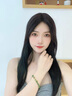 楚薇薇（chuweiwei）新疆和田玉菠菜綠碧玉手串女款輕奢小眾葫蘆手鏈玉石串珠手飾 10mm璽晶級(jí)和田玉菠菜綠碧玉手鏈 曬單實(shí)拍圖
