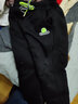 花菈貓男童褲子女童加厚冬款長(cháng)褲新款兒童加絨男孩保暖休閑褲中大童棉褲 FF笑臉三層加厚 黑色 130 偏小半碼 曬單實(shí)拍圖