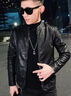 皮爾卡丹（pierre cardin）2025年新款痞帥潮流青年皮衣男款帥氣PU外套春秋裝韓版修身皮夾克 8931黑色 3XL 【適合140-155斤】 曬單實拍圖